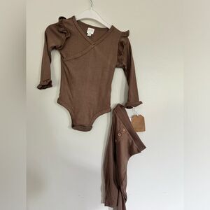 Greyson collective beige baby 18 moth pointelle look